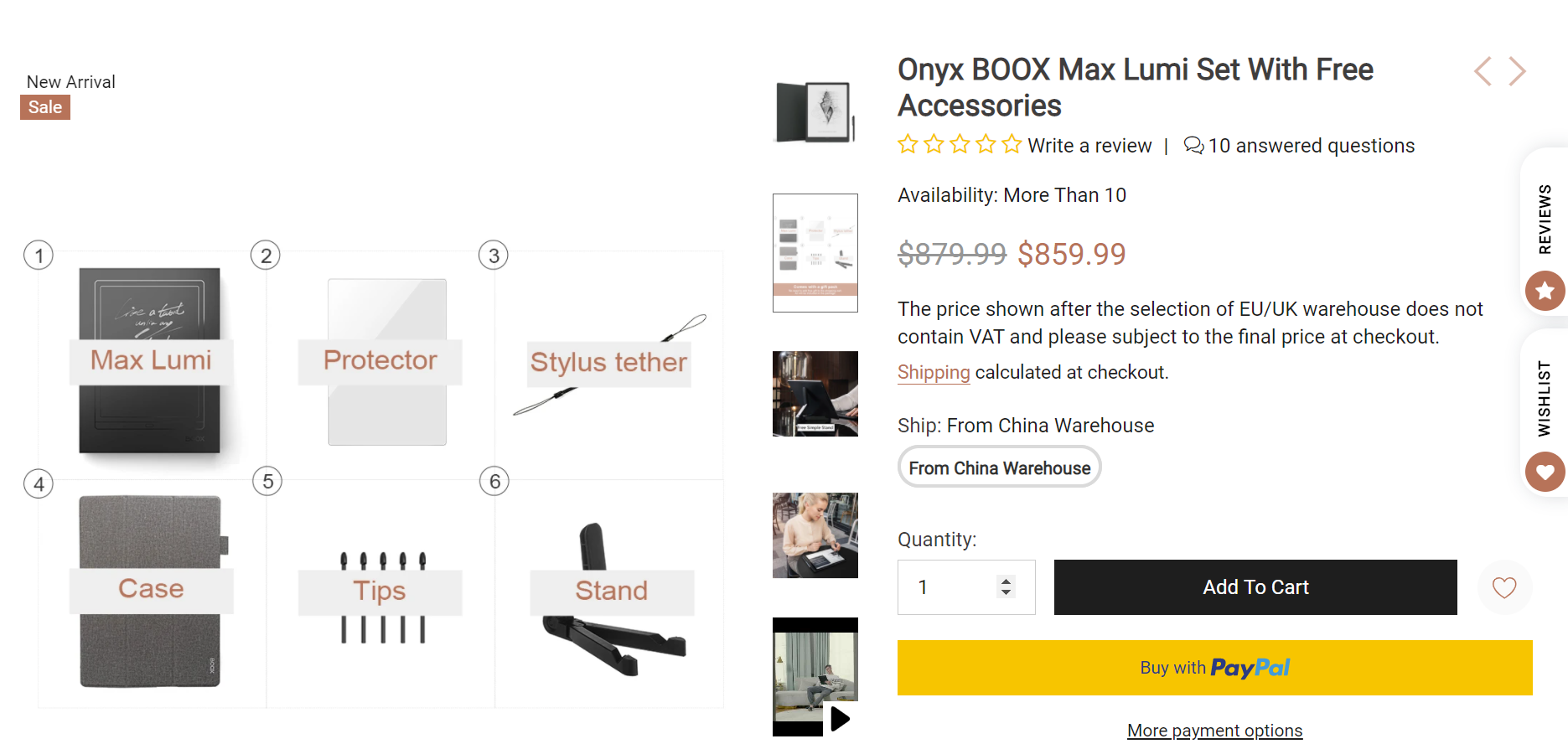 Onyx BOOX Max Lumiを買った: 電機屋の毎日
